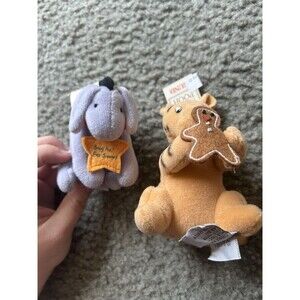 NWT NEW Gund Classic Pooh Christmas Plush Ornaments TIGGER EYORE